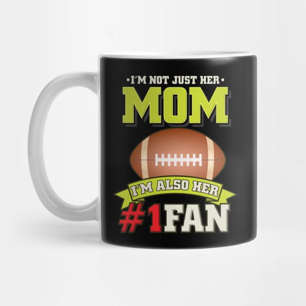 American Football - Mom Gridiron Fan Gift by biNutz